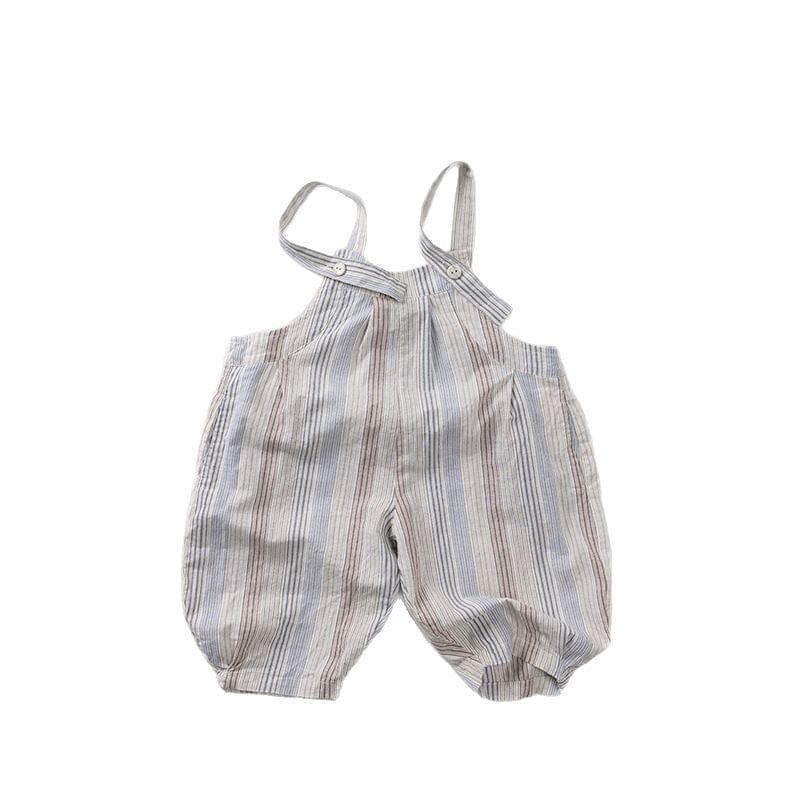 オーバーオール チェック/ストライプコットンオーバーオール【mh0009804】