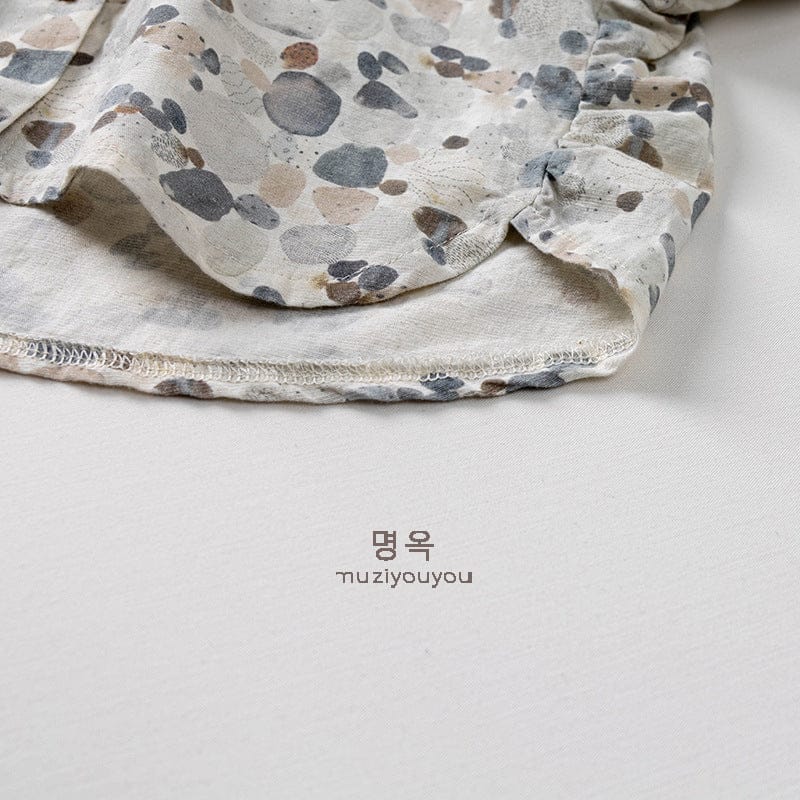 半袖シャツ・ブラウス ストーンドットプリント半袖シャツ【mh0009805】