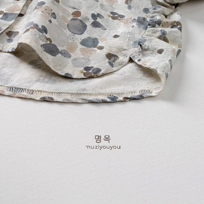 半袖シャツ・ブラウス ストーンドットプリント半袖シャツ【mh0009805】