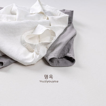 半袖シャツ・ブラウス くったりコットンリネンシンプル半袖シャツ【mh0009812】