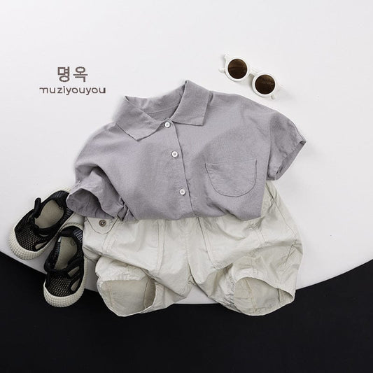 半袖シャツ・ブラウス くったりコットンリネンシンプル半袖シャツ【mh0009812】