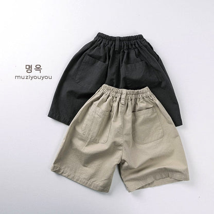 ハーフパンツ・ショートパンツ シンプルコットンワイドハーフパンツ【mh0009813】