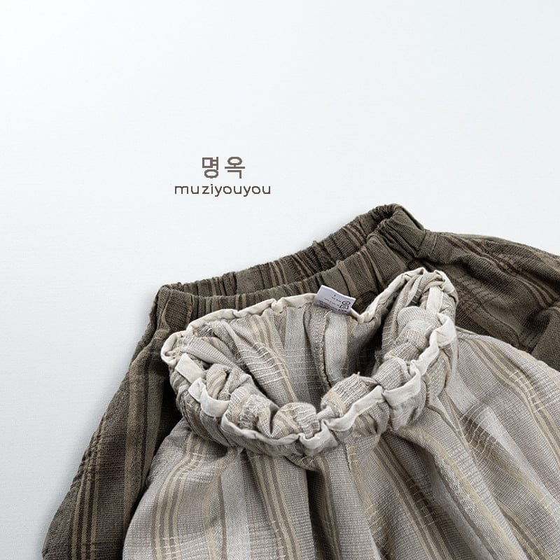 ハーフパンツ・ショートパンツ ストライプバルーンショートパンツ【mh0009815】