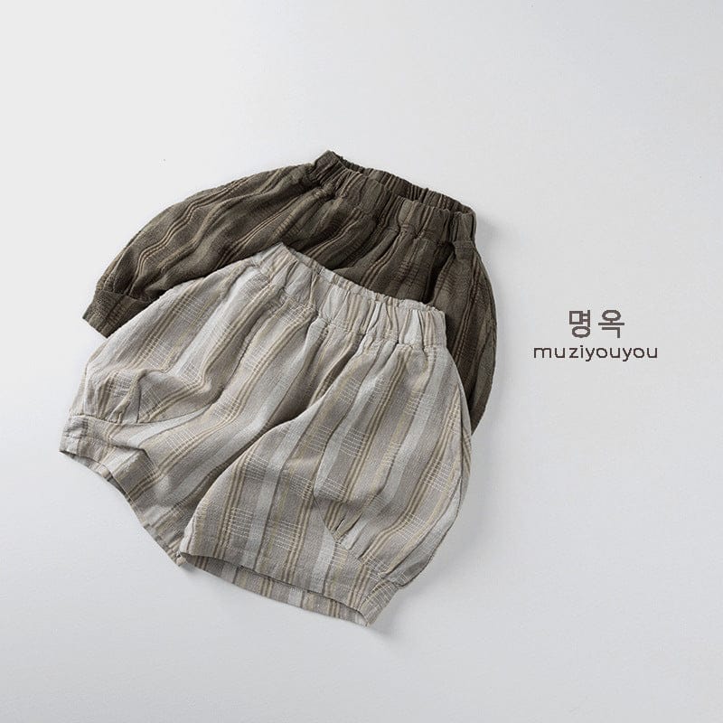 ハーフパンツ・ショートパンツ ストライプバルーンショートパンツ【mh0009815】