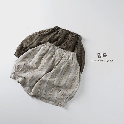 ハーフパンツ・ショートパンツ ストライプバルーンショートパンツ【mh0009815】