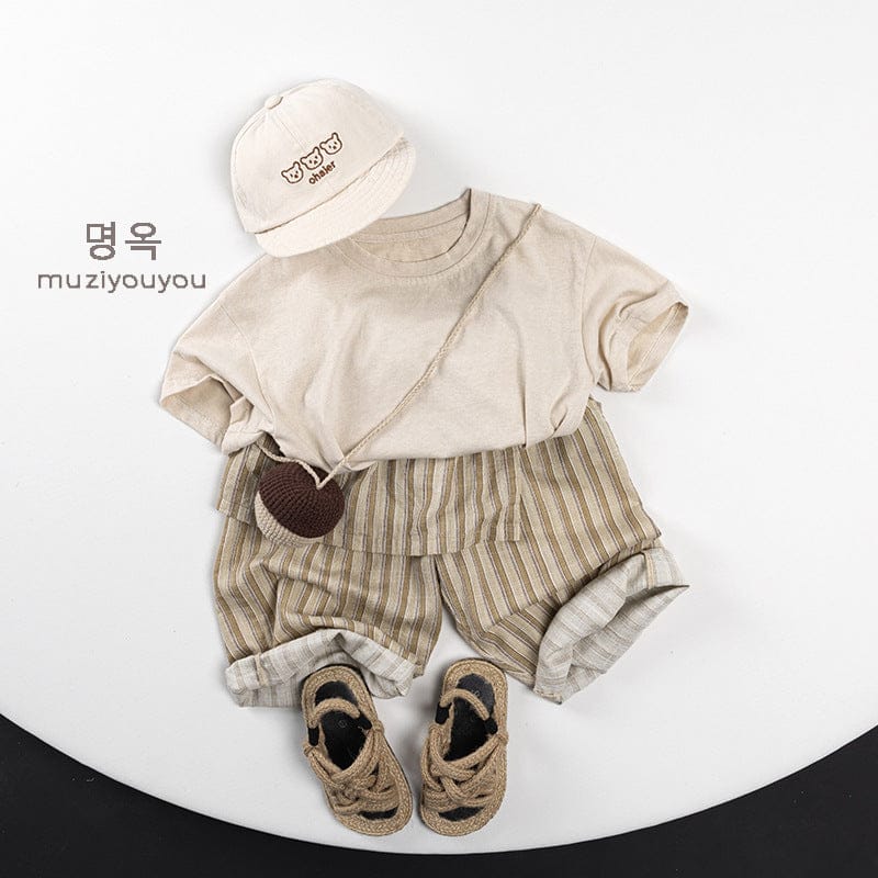 ロングパンツ・スウェットパンツ エプロンドッキングストライプルーズイージーパンツ【mh0009816】