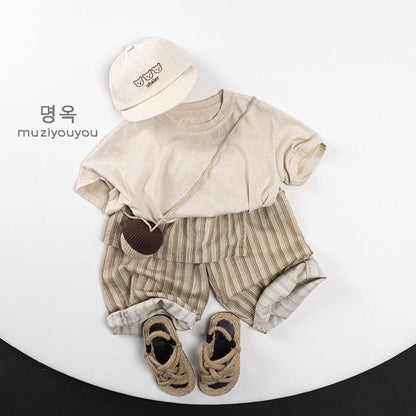 ロングパンツ・スウェットパンツ エプロンドッキングストライプルーズイージーパンツ【mh0009816】