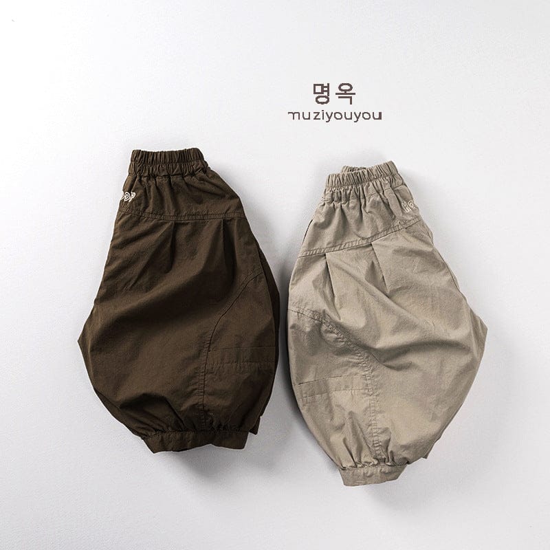 ロングパンツ・スウェットパンツ 刺繍ワンポイントルーズハーレムパンツ【mh0009819】