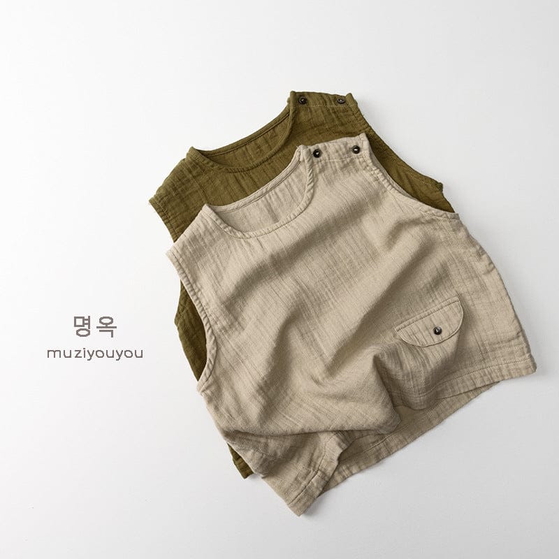 タンクトップ・キャミソール・ノースリーブトップス ポケットナチュラルタンクトップ【mh0010454】