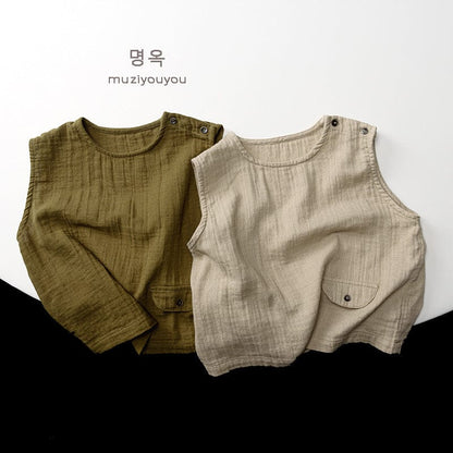 タンクトップ・キャミソール・ノースリーブトップス ポケットナチュラルタンクトップ【mh0010454】