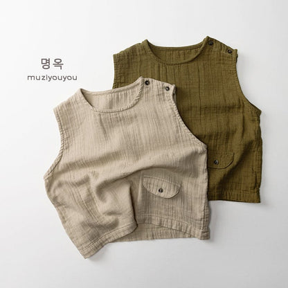 タンクトップ・キャミソール・ノースリーブトップス ポケットナチュラルタンクトップ【mh0010454】