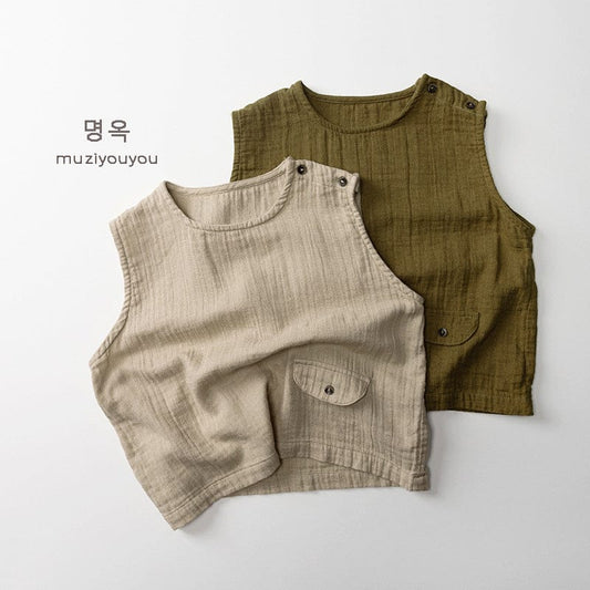 タンクトップ・キャミソール・ノースリーブトップス ポケットナチュラルタンクトップ【mh0010454】