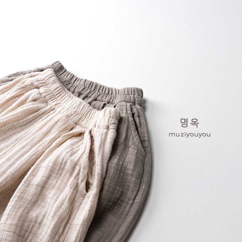 ロングパンツ・スウェットパンツ シンプルナチュラルクロップドパンツ【mh0010456】