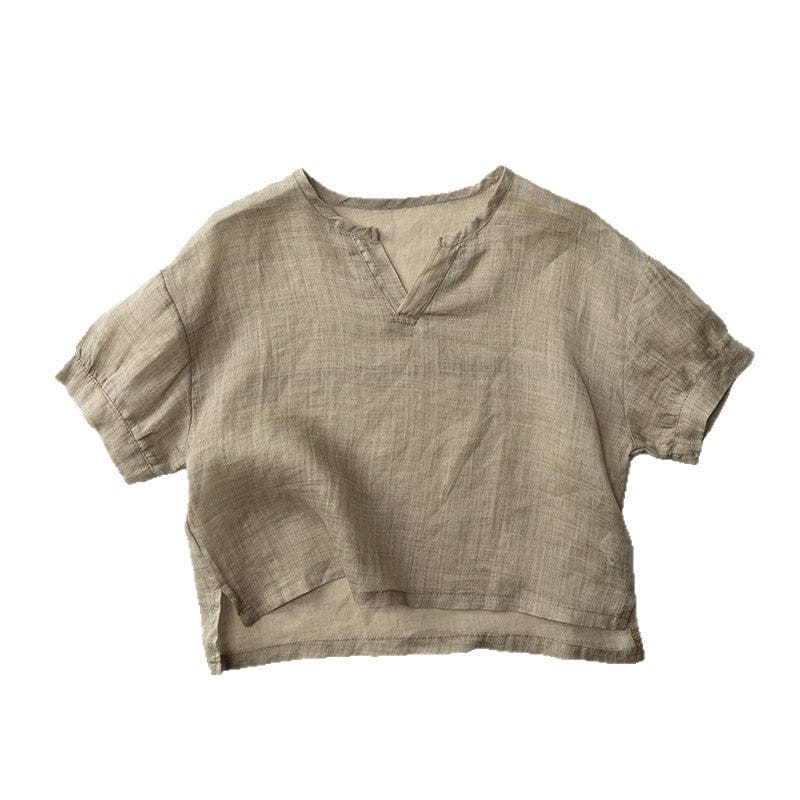 半袖シャツ・ブラウス 薄手ナチュラル半袖シャツ【mh0010457】