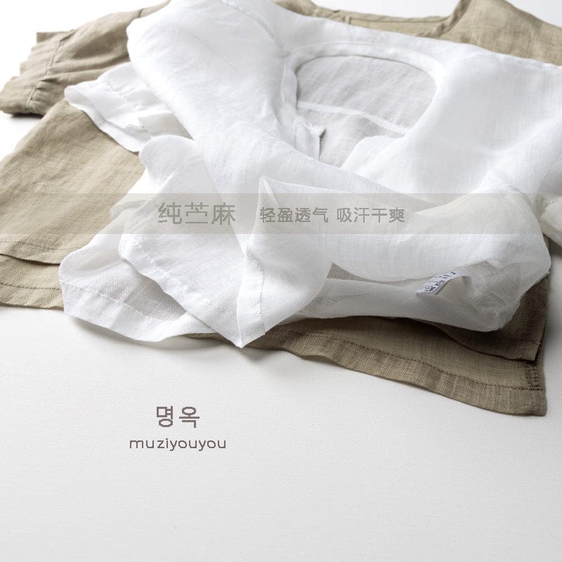 半袖シャツ・ブラウス 薄手ナチュラル半袖シャツ【mh0010457】