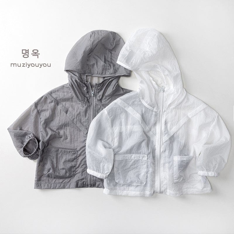 ショートコート・ジャケット・ジャンパー 薄手フーディージッパーサマージャケット【mh0010458】