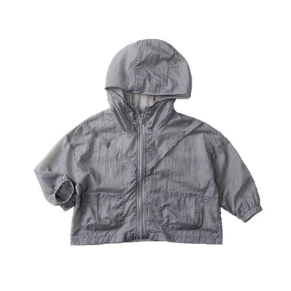 ショートコート・ジャケット・ジャンパー 薄手フーディージッパーサマージャケット【mh0010458】