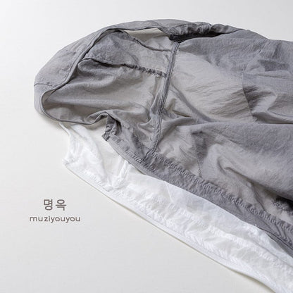 ショートコート・ジャケット・ジャンパー 薄手フーディージッパーサマージャケット【mh0010458】