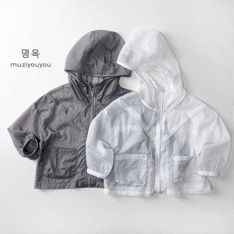 ショートコート・ジャケット・ジャンパー 薄手フーディージッパーサマージャケット【mh0010458】