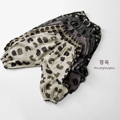 ロングパンツ・スウェットパンツ 幾何学プリントサマーイージーパンツ【mh0010462】