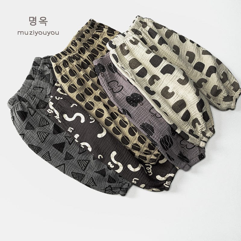 ロングパンツ・スウェットパンツ 幾何学プリントサマーイージーパンツ【mh0010462】