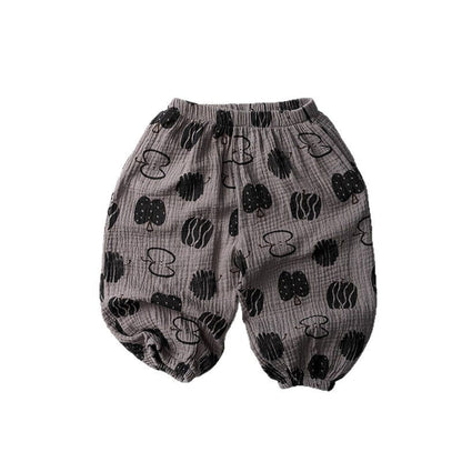 ロングパンツ・スウェットパンツ 幾何学プリントサマーイージーパンツ【mh0010462】