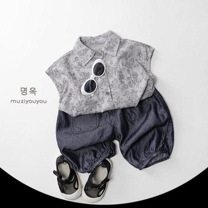 ロングパンツ・スウェットパンツ デニムイージークロップドパンツ【mh0010468】