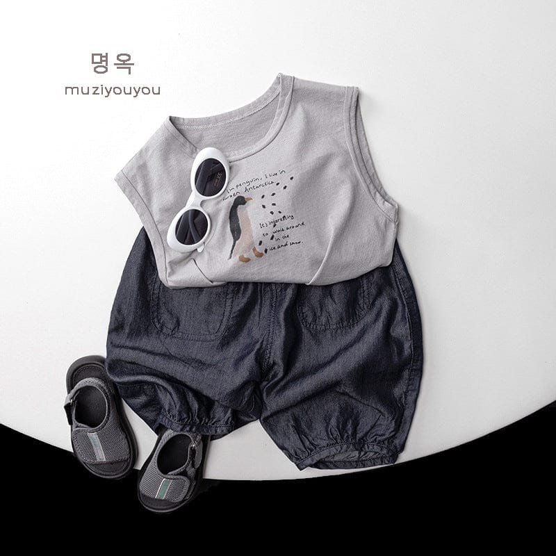 ロングパンツ・スウェットパンツ デニムイージークロップドパンツ【mh0010468】