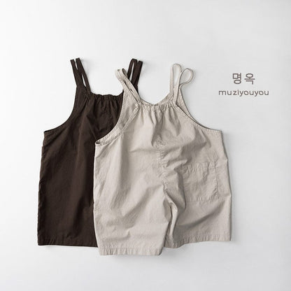 サロペットパンツ・サスペンダーパンツ ダブルショルダーサマールーズサロペットオーバーオール【mh0010469】