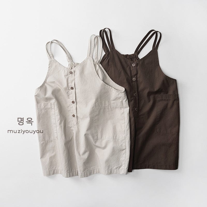 サロペットパンツ・サスペンダーパンツ ダブルショルダーサマールーズサロペットオーバーオール【mh0010469】