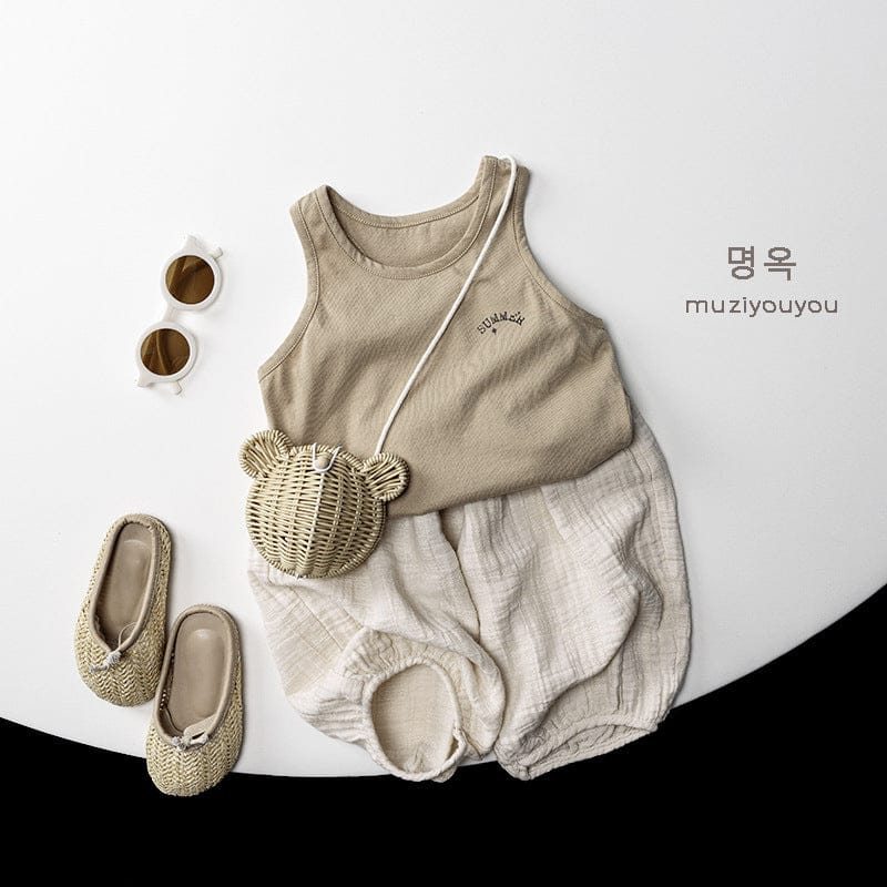 タンクトップ・キャミソール・ノースリーブトップス レターロゴワンポイントタンクトップ【mh0010471】