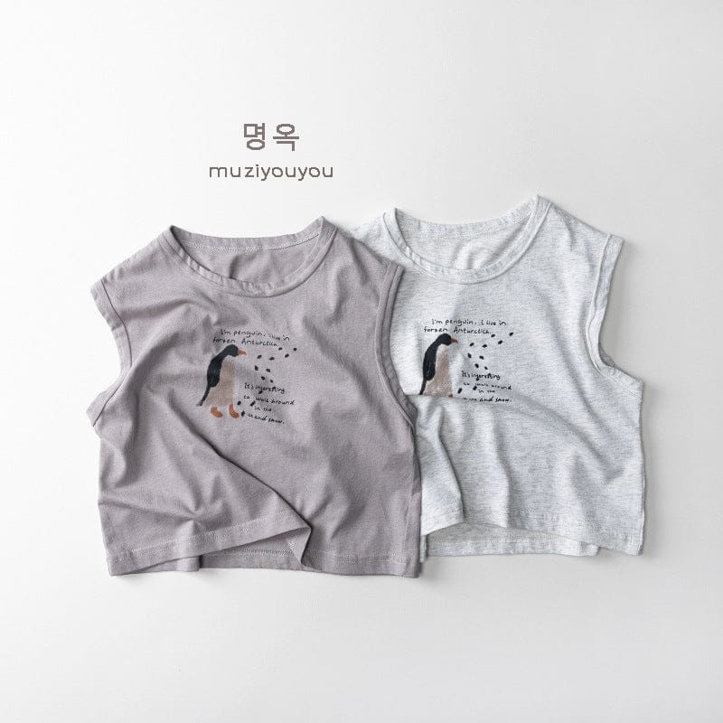 タンクトップ・キャミソール・ノースリーブトップス ペンギンプリント柄タンクトップ【mh0010474】