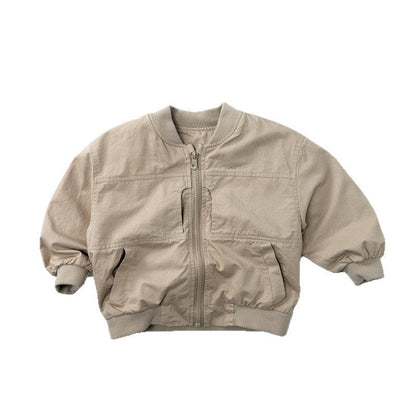 ショートコート・ジャケット・ジャンパー シンプルミリタリーブルゾンジャケット【mh0010863】