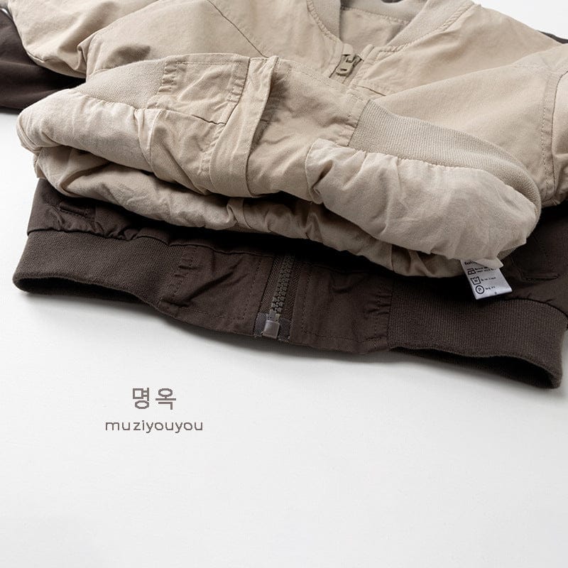 ショートコート・ジャケット・ジャンパー シンプルミリタリーブルゾンジャケット【mh0010863】