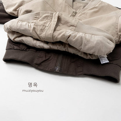 ショートコート・ジャケット・ジャンパー シンプルミリタリーブルゾンジャケット【mh0010863】