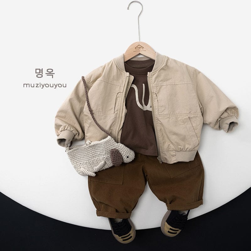 ショートコート・ジャケット・ジャンパー シンプルミリタリーブルゾンジャケット【mh0010863】