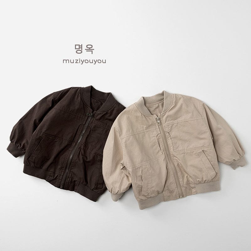 ショートコート・ジャケット・ジャンパー シンプルミリタリーブルゾンジャケット【mh0010863】