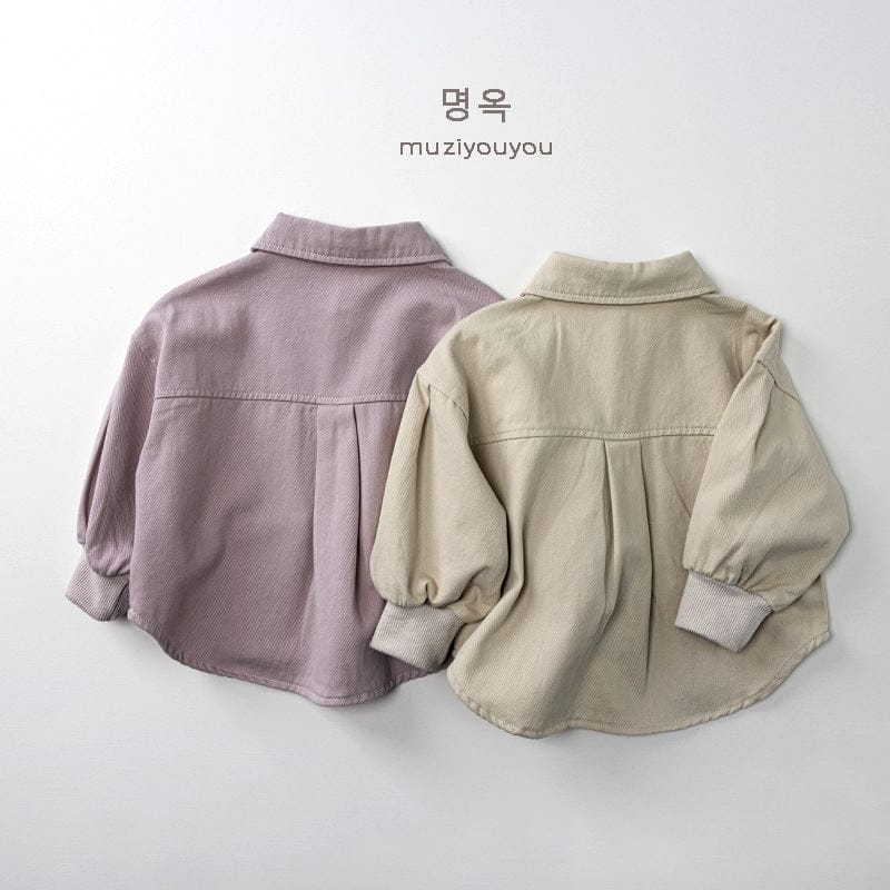 長袖シャツ・ブラウス ビッグポケット長袖コットンシャツ【mh0010869】