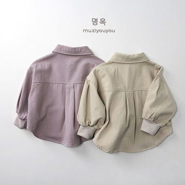 長袖シャツ・ブラウス ビッグポケット長袖コットンシャツ【mh0010869】