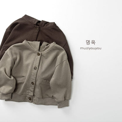 カーディガン・パーカー フロントボタンフーディスウェットジャケット【mh0010871】