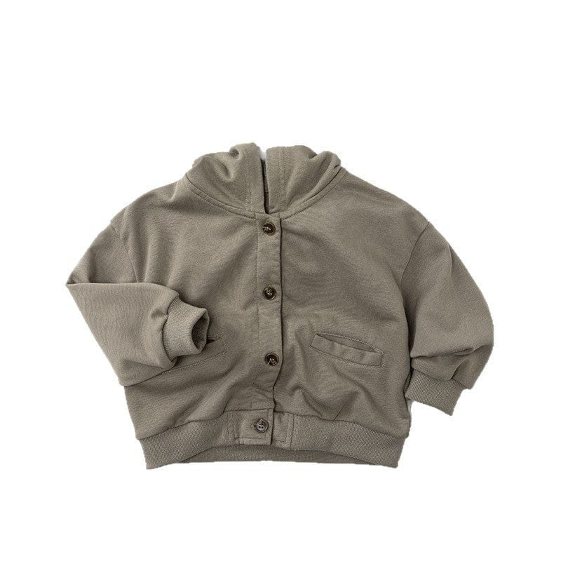 カーディガン・パーカー フロントボタンフーディスウェットジャケット【mh0010871】
