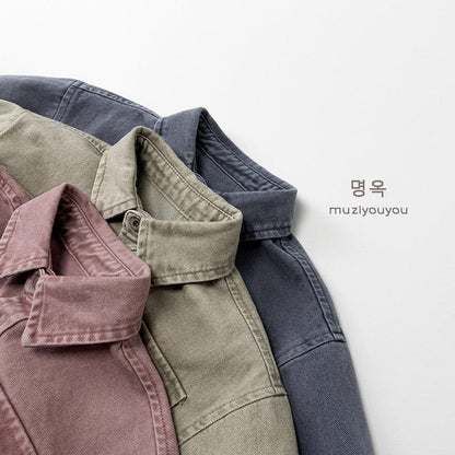 長袖シャツ・ブラウス くすみカラーコーデュロイ長袖シャツ【mh0010874】