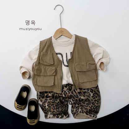 ロングパンツ・スウェットパンツ レオパードコットンイージーパンツ【mh0010880】