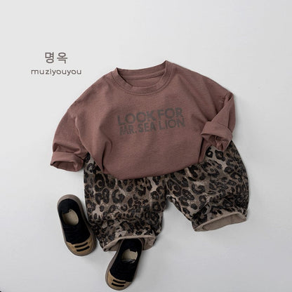 ロングパンツ・スウェットパンツ レオパードコットンイージーパンツ【mh0010880】