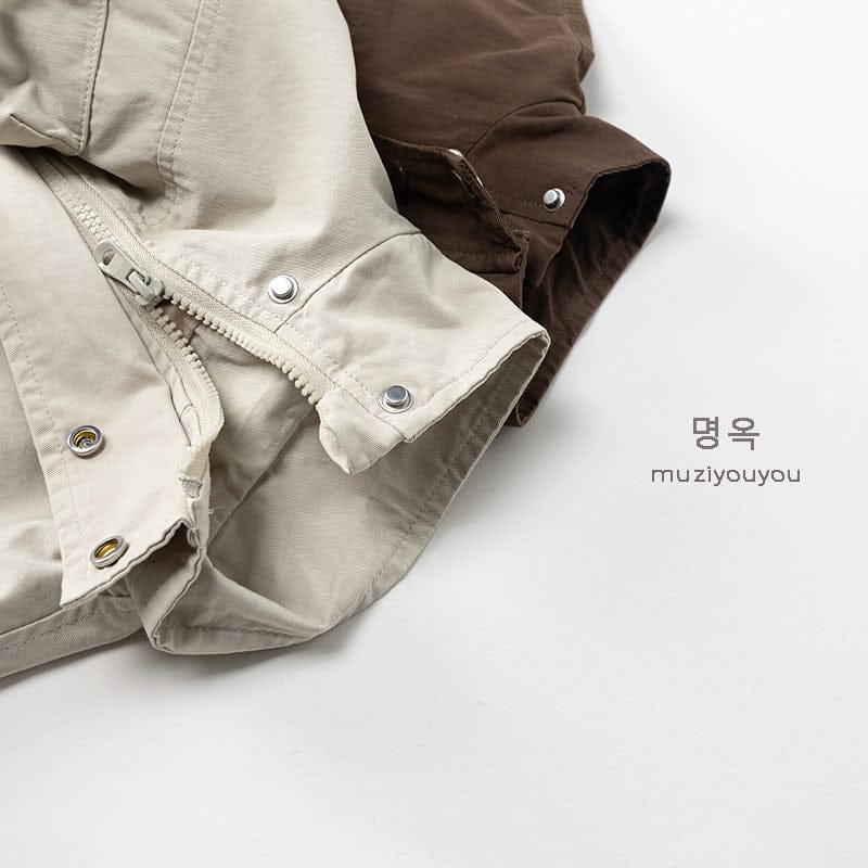 ショートコート・ジャケット・ジャンパー ビッグポケットシンプルブルゾンジャケット【mh0010882】