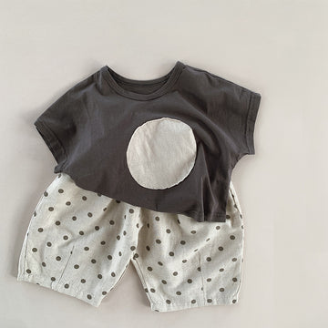 ロングパンツ・スウェットパンツ Polka Dot Cotton Linen Loose Pants みずたま コットンリネン ルーズパンツ【mh0012003】