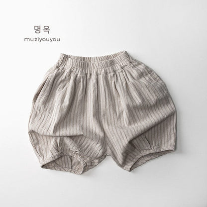 ハーフパンツ・ショートパンツ Stripe / 80cm チェック/ストライプ/ドットプリントショートパンツ【mh0010465】