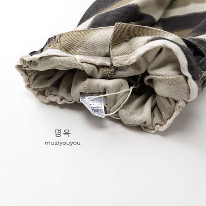 ロングパンツ・スウェットパンツ Striped Loose Cotton Slacks ストライプ柄 ルーズパンツ【mh0012012】