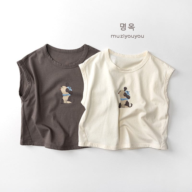 タンクトップ・キャミソール・ノースリーブトップス プリントノースリーブTシャツ【mh0010464】