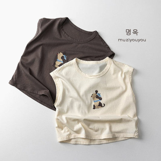 タンクトップ・キャミソール・ノースリーブトップス プリントノースリーブTシャツ【mh0010464】